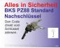 Preview: Nachschlüssel BKS nach Code bei Schliesszylindernachbestellung