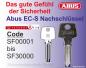 Preview: Nachschlüssel Abus EC-S (SF)