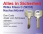 Preview: Nachschlüssel Wilka Klassa C (W235)  nach Code 400001-499999