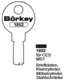 Nachschlüssel CES für Kleinzylinder