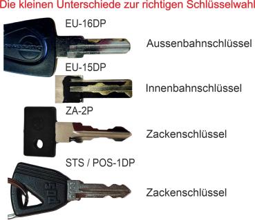 ZADI Schlüsselrohling für Wohnwagen, Aprilia, italienische Roller