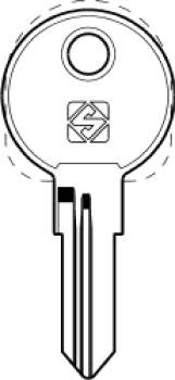 Nachschlüssel Häfele HAF-2D Kleinzylinder