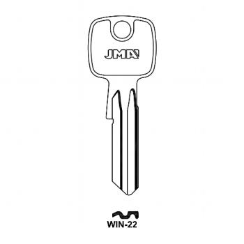 10 x WIN-22 Schlüsselrohlinge JMA WIN-22, Börkey 576 1/2, Errebi TK9R