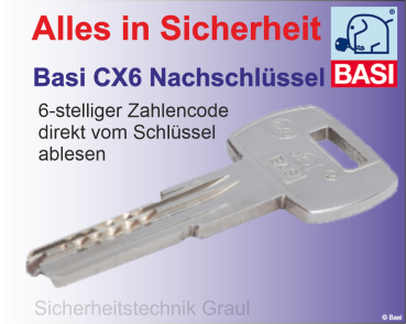 Basi CX6 Ersatzschlüssel