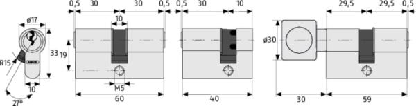 Halbzylinder Abus E20NP