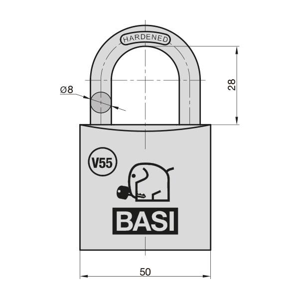 Nachbestellung Basi VHS V55 / 50mm