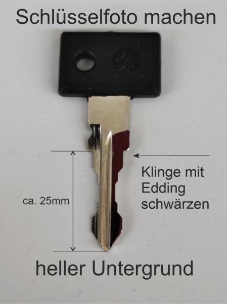 Nachschlüssel für ZADI & VIRO nach Code oder Foto